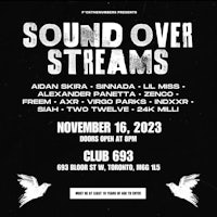 a poster for sound over streams in toronto