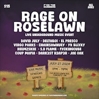 the poster for rage on roseland